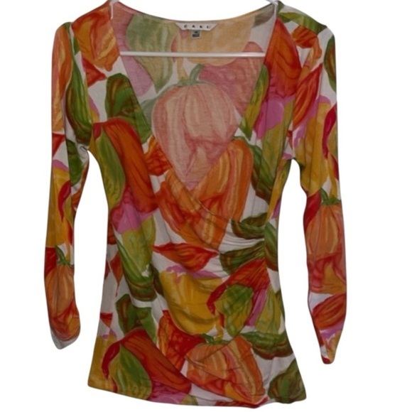🌹CABI FLORAL BLOUSE - Picture 1 of 6